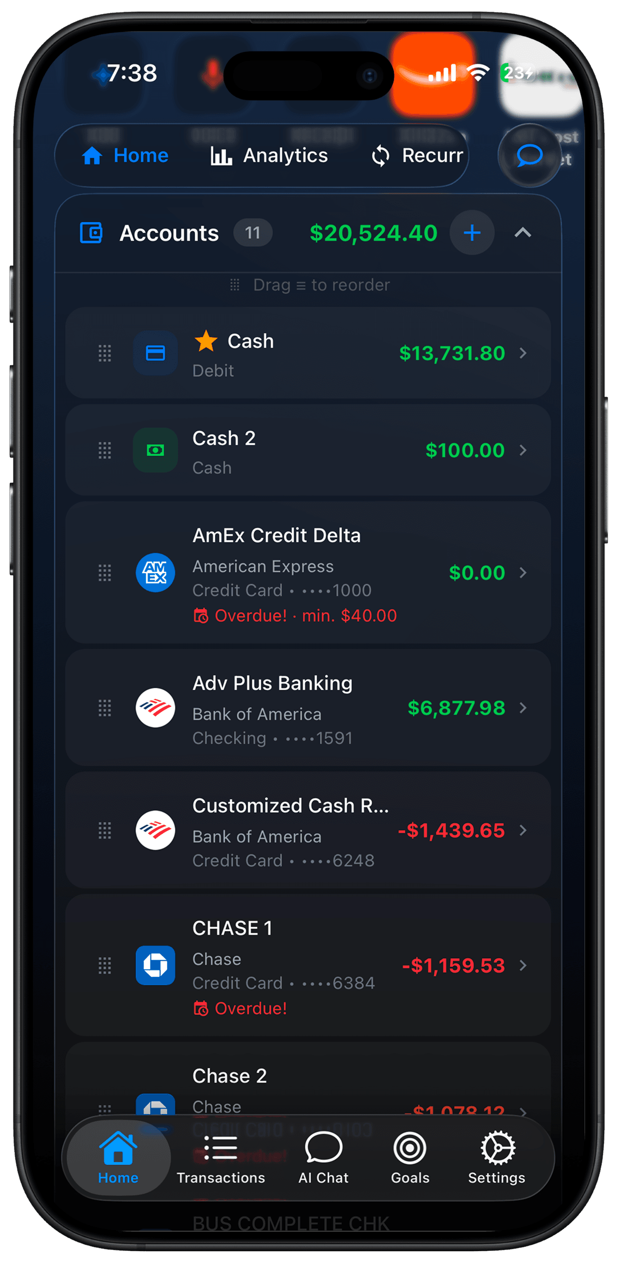 ALVEON — financial analytics dashboard