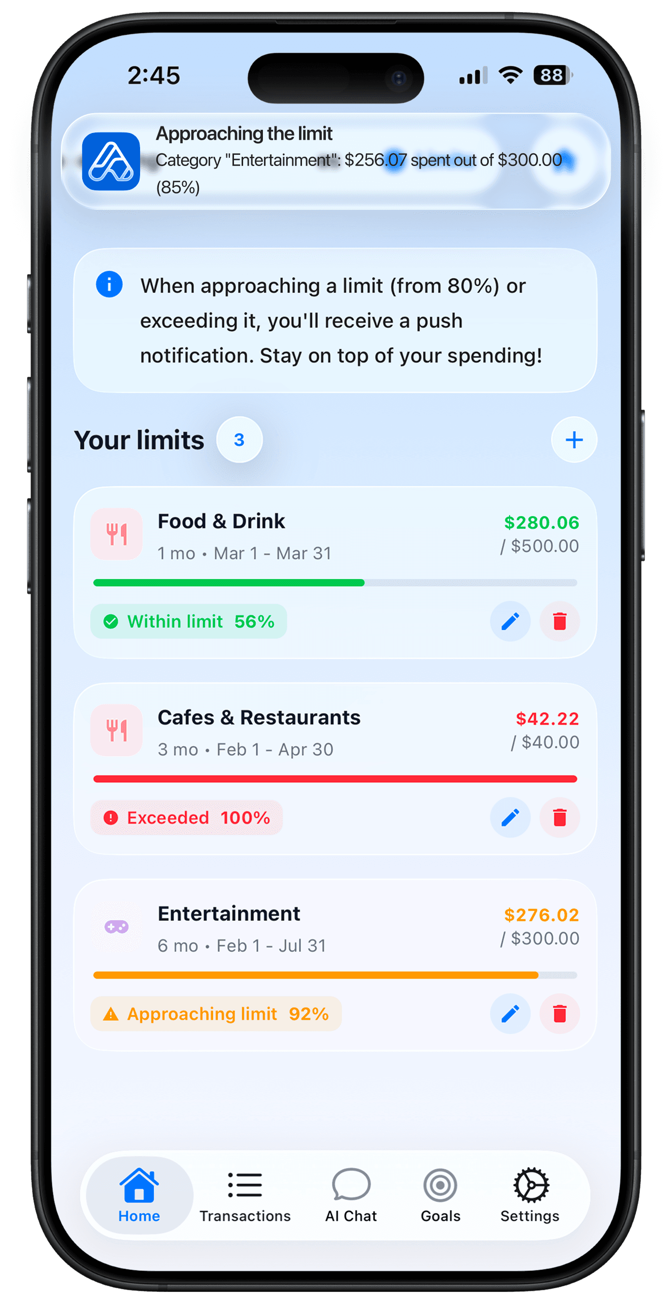 ALVEON — voice expense input on smartphone
