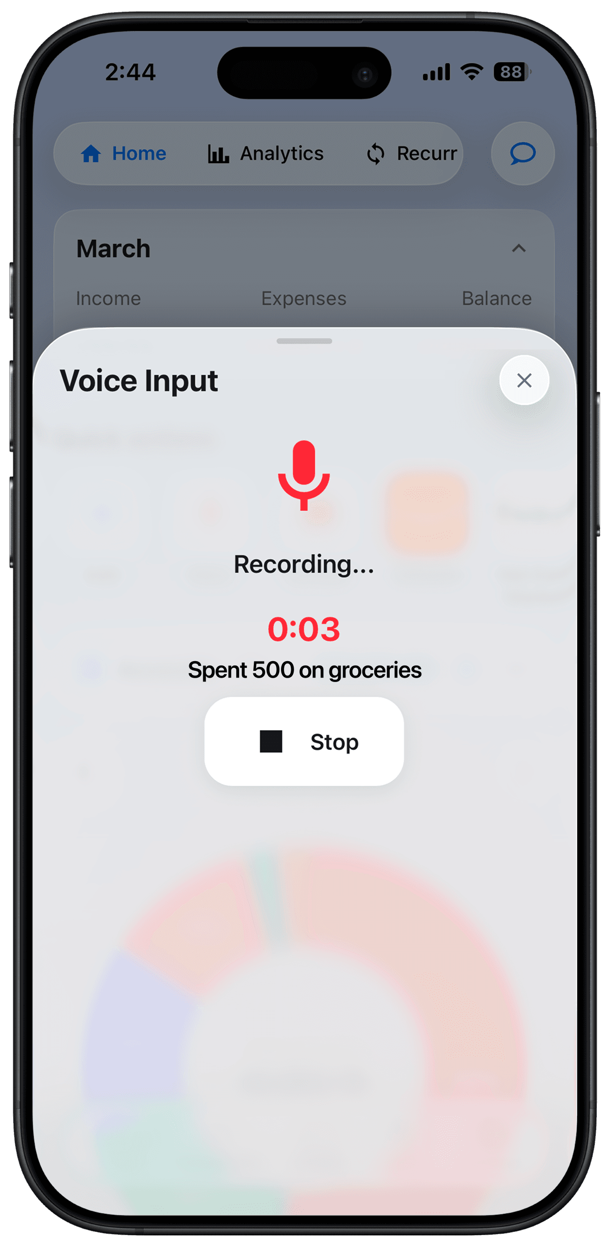 ALVEON — receipt scanning with camera